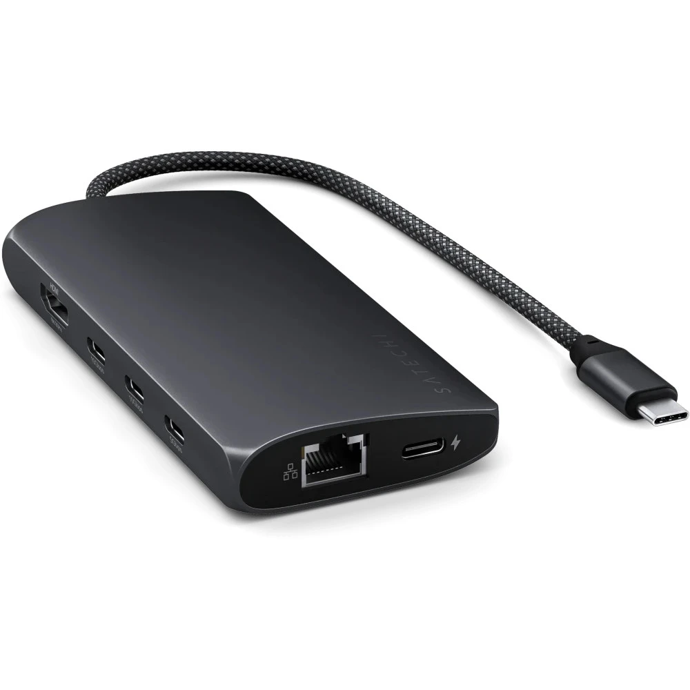 Док-станция Satechi USB-C Multiport Adapter V3 Midnight ST-P8KED