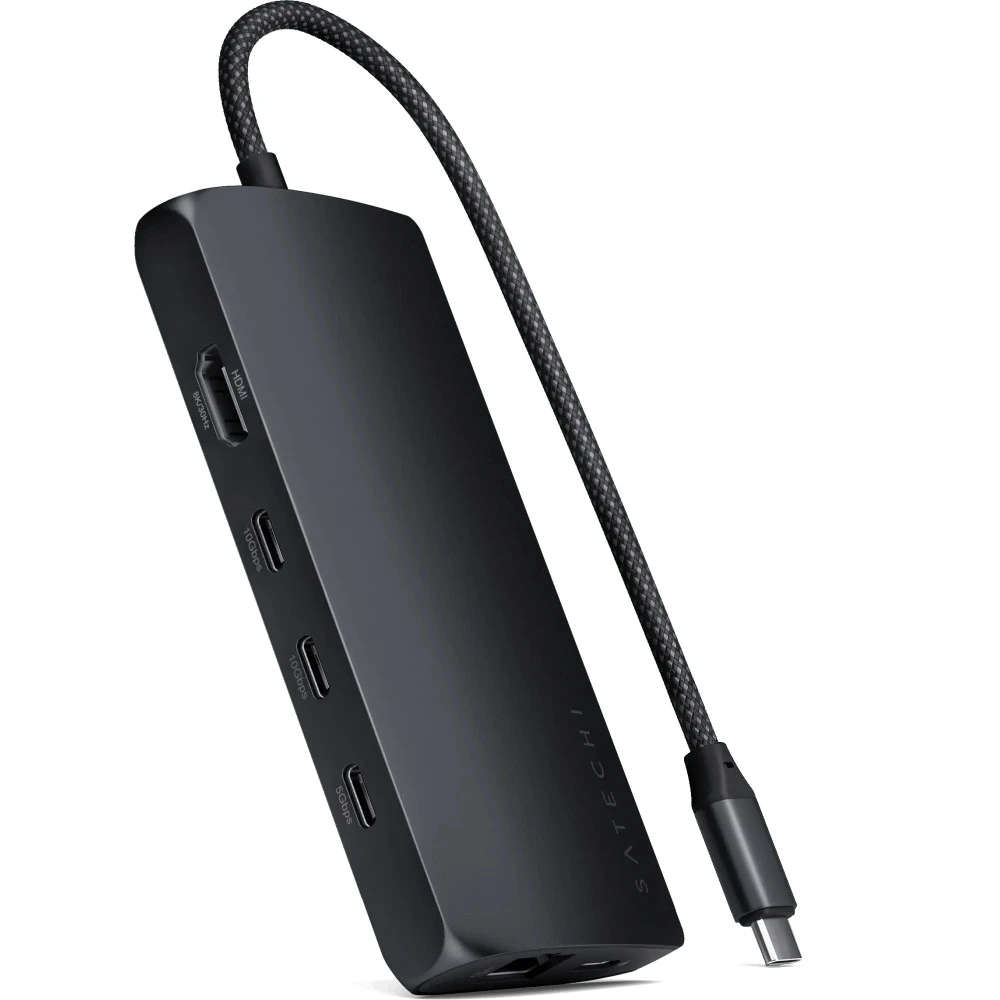 Док-станция Satechi USB-C Multiport Adapter V3 Midnight ST-P8KED