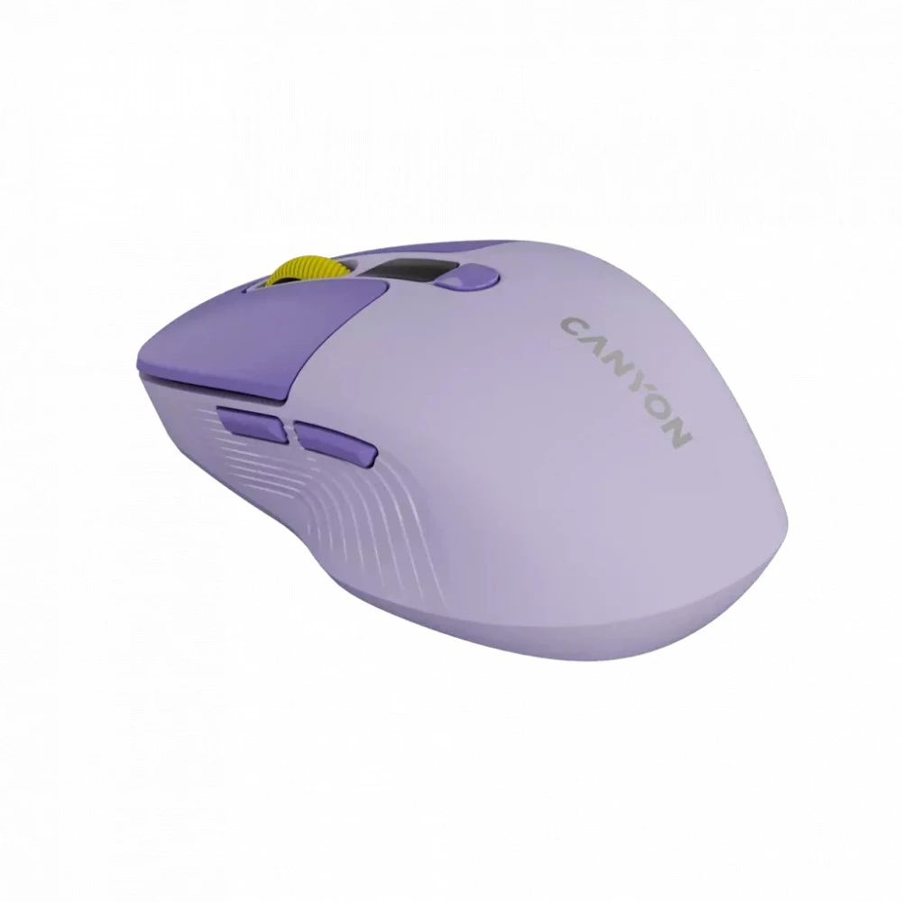 Мышь Canyon MW-26 LCD Silent Dual Mode Wireless Violet CNS-CMSW26V
