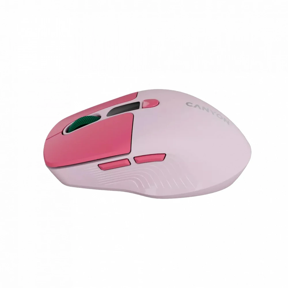 Мышь Canyon MW-26 LCD Silent Dual Mode Wireless Pink CNS-CMSW26P