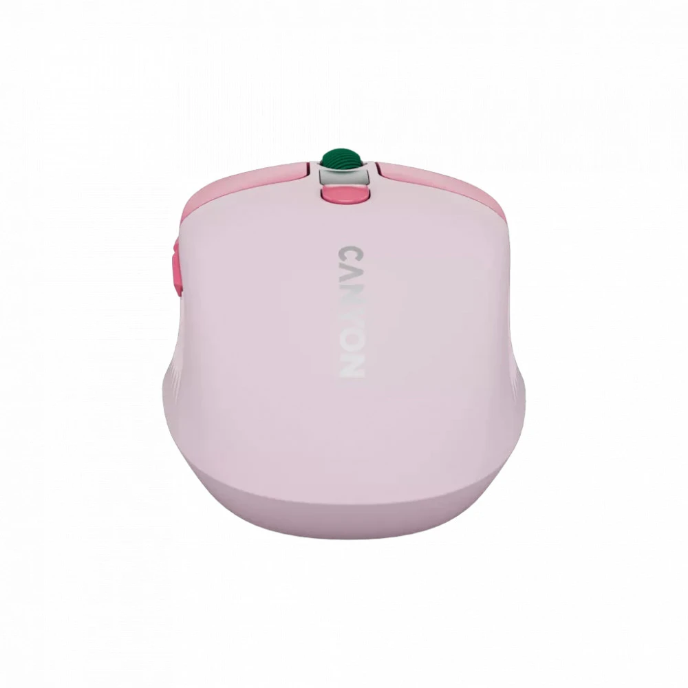 Мышь Canyon MW-26 LCD Silent Dual Mode Wireless Pink CNS-CMSW26P