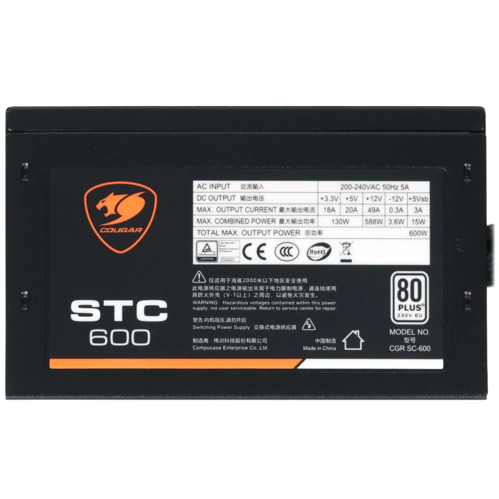 Блок питания Cougar STC600 600 Вт