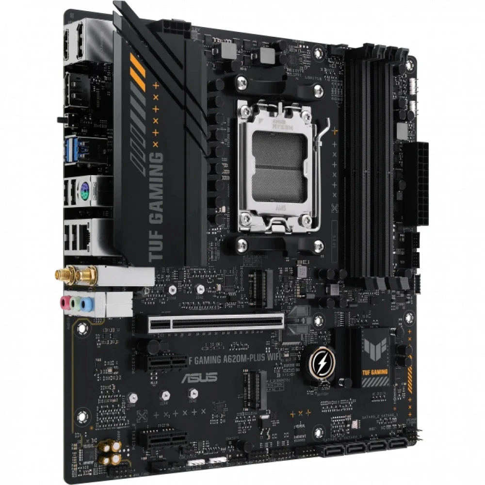 Материнская плата Asus TUF GAMING A620AM-PLUS WIFI 90MB1MZ0-M0EAY0 Micro-ATX, AMD AM5