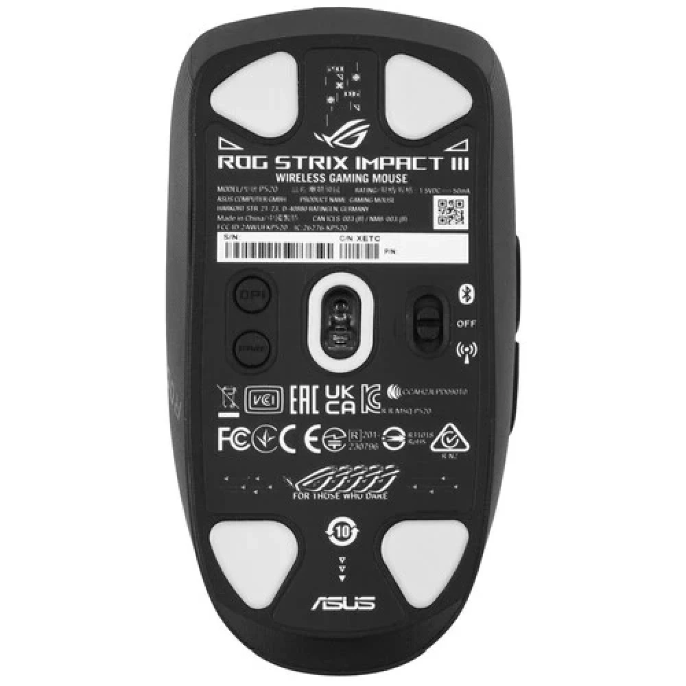 Мышь Asus P520 ROG STRIX IMPACT III WL 90MP03D0-BMUA10