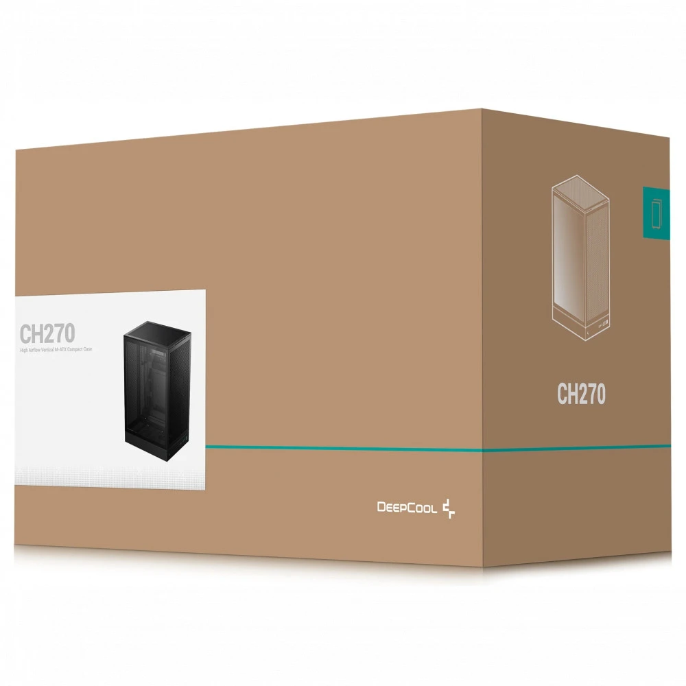 Корпус Deepcool CH270 Black R-CH270-BKNGM0-G-1 Mini-Tower