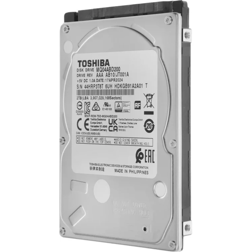 Жесткий диск Toshiba MQ04ABD200 HDD (классические), 2 ТБ, 2.5 дюйма, SATA