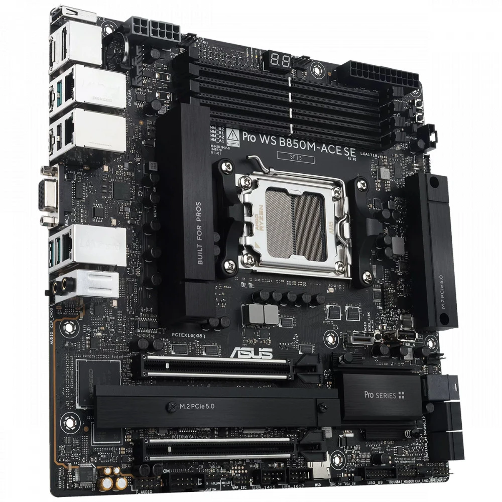 Материнская плата Asus PRO WS B850M-ACE SE 90MB1MN0-M0EAY0 Micro-ATX, AMD AM5