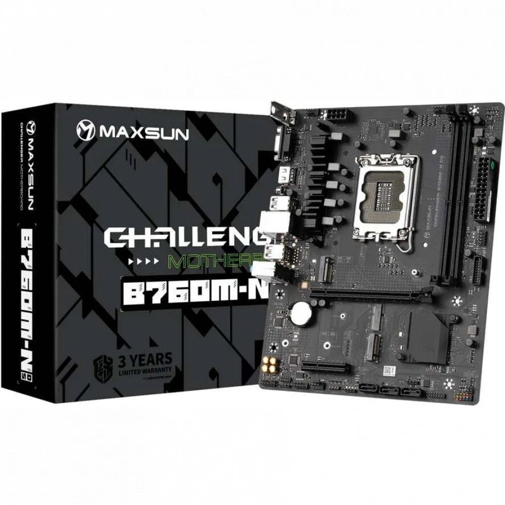 Материнская плата Maxsun MS-Challenger B760M-N D5 V2 Micro-ATX, LGA 1700