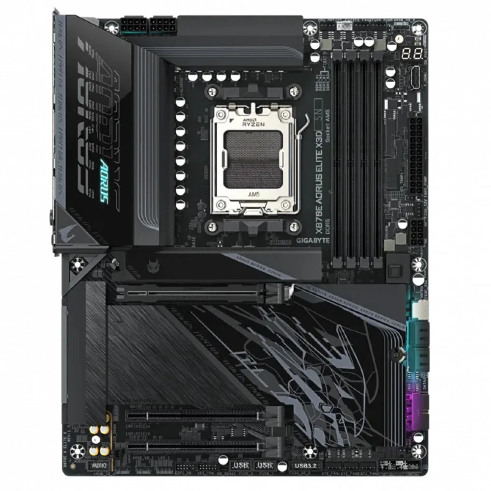 Материнская плата Gigabyte X870E AORUS ELITE X3D ATX, AMD AM5