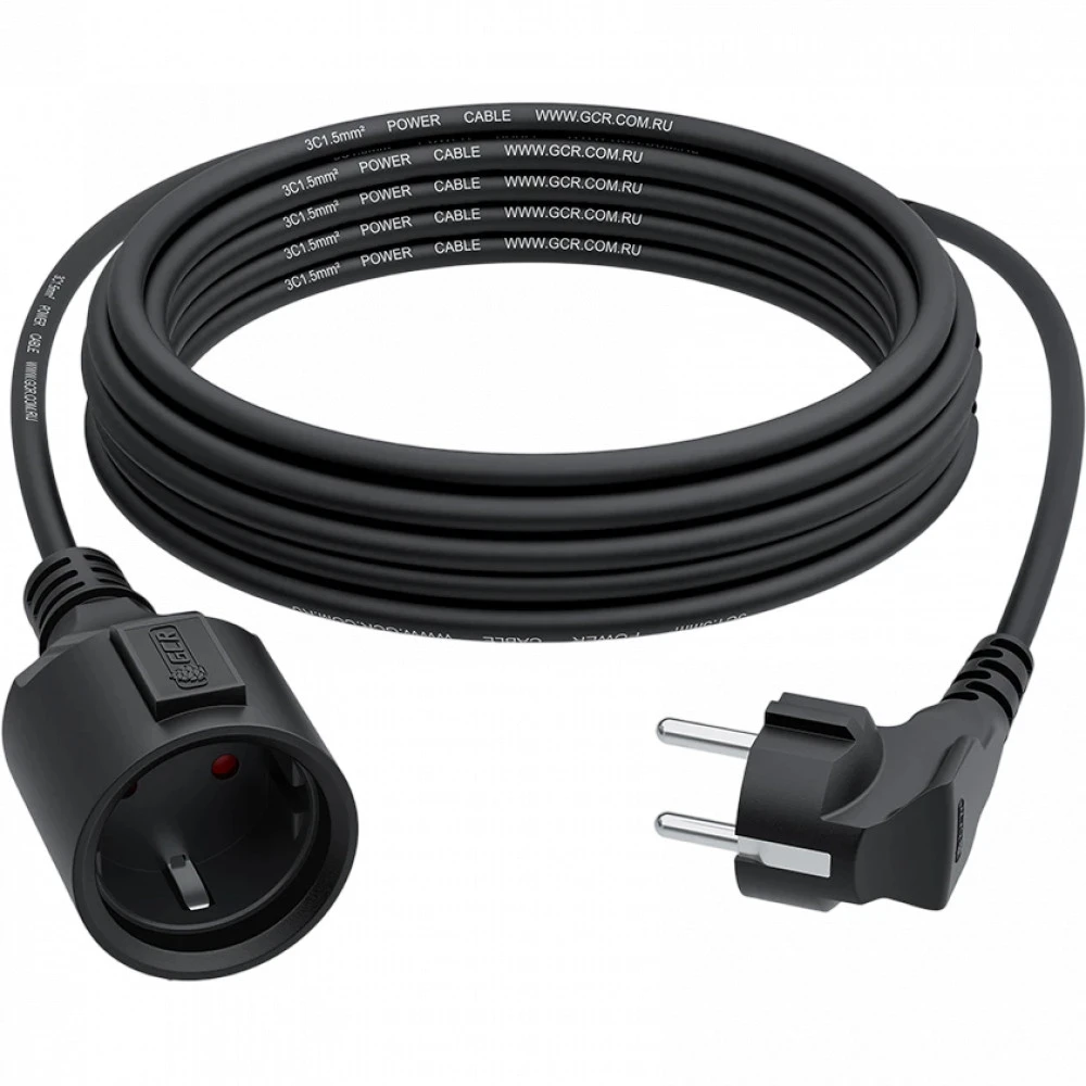 Кабель питания Greenconnect Schuko - Schuko, 15 м GCR-56425