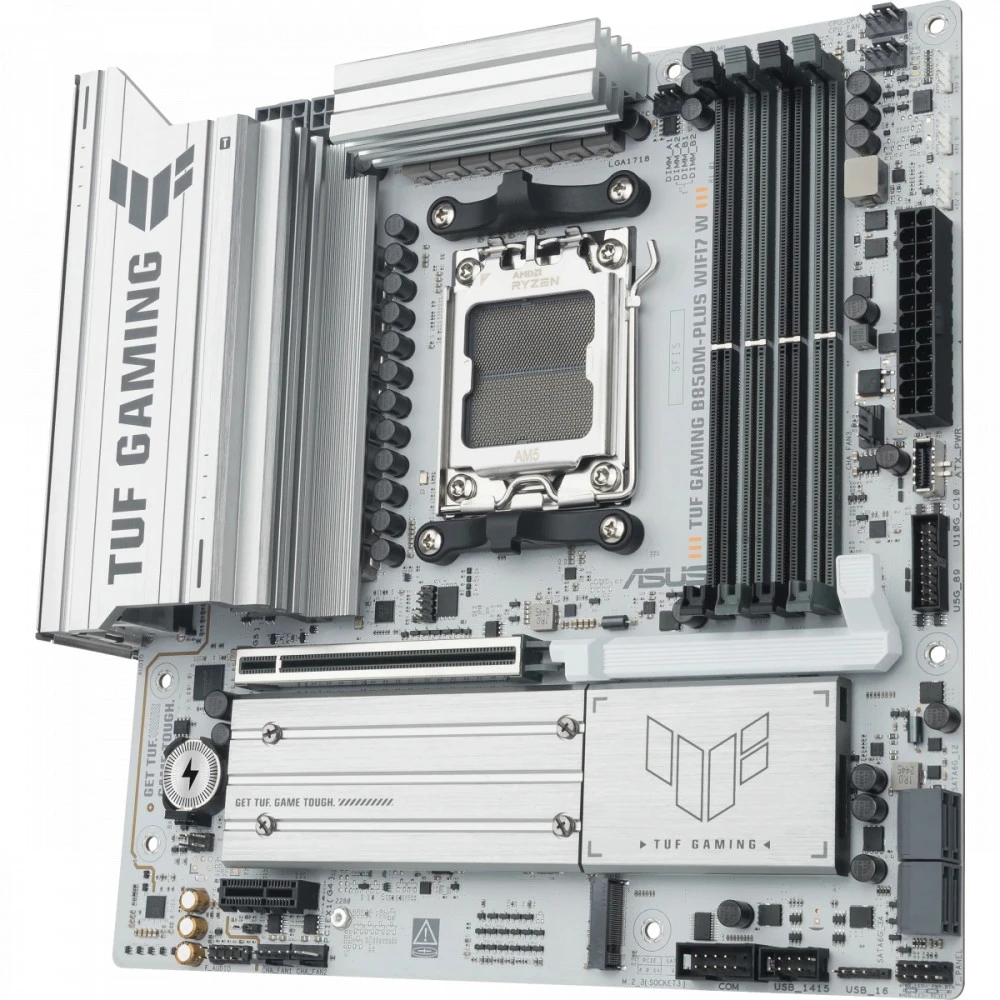 Материнская плата Asus TUF GAMING B850M-PLUS WIFI7 W Micro-ATX, AMD AM5