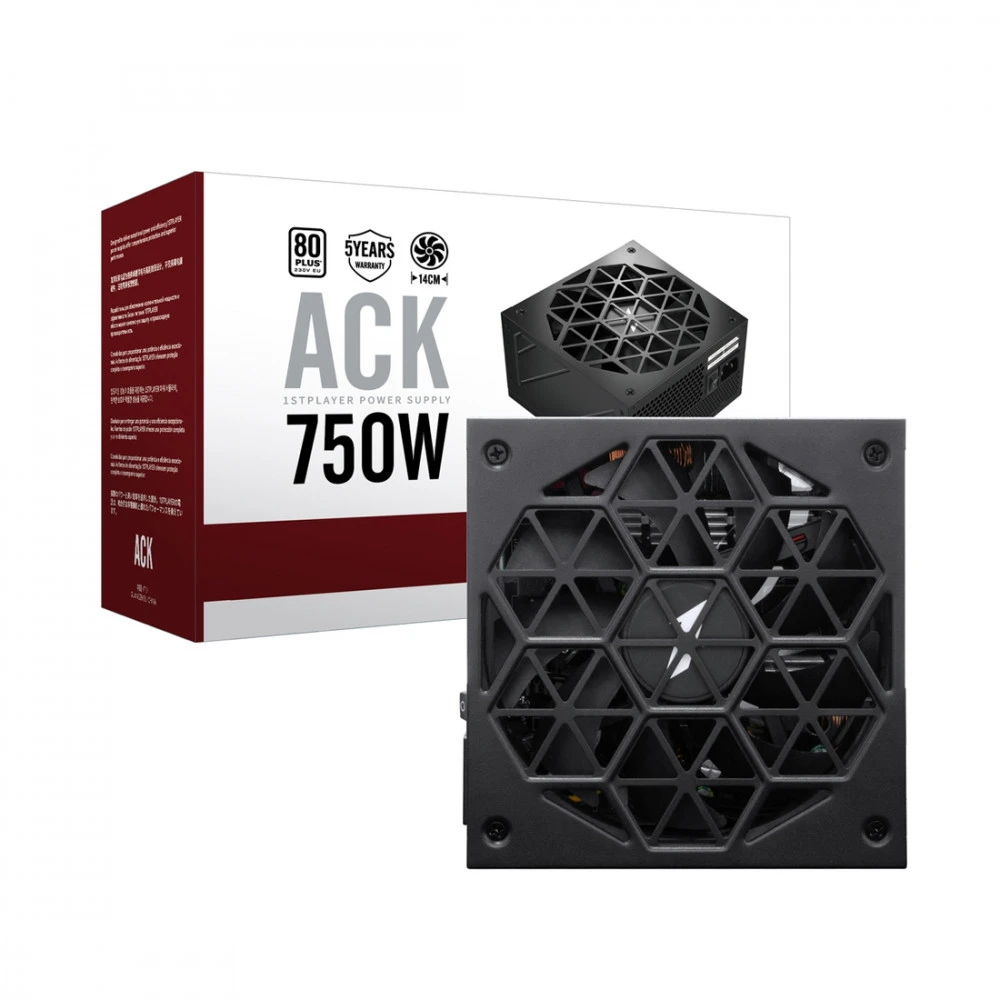 Блок питания 1STPLAYER HA 750W BA7 BK HA-750BA7 BLACK 750 Вт