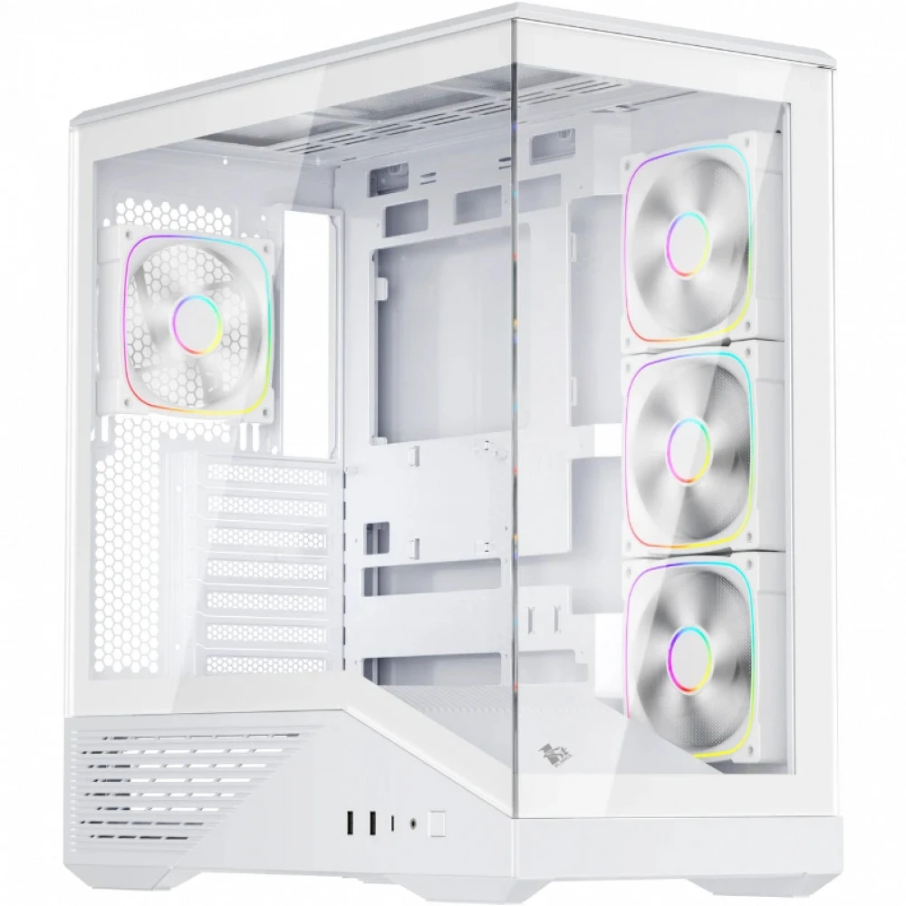 Корпус 1STPLAYER FIREBASE GM7 White GM7-WH-3FN7R-W-1FN7-W Mid-Tower