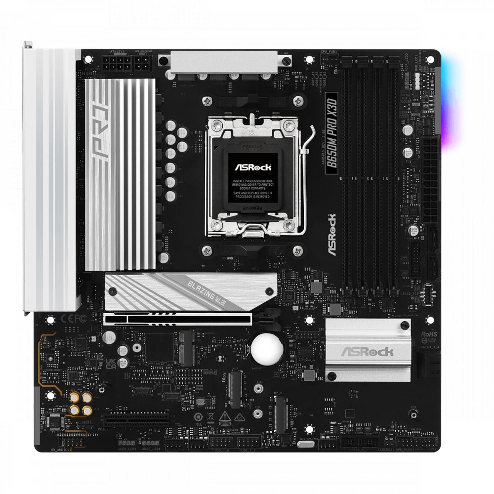 Материнская плата ASRock B650M PRO X3D Micro-ATX, AMD AM5