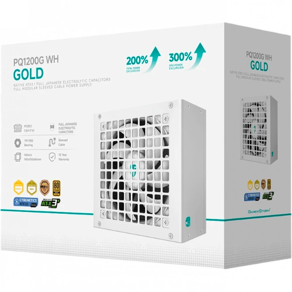 Блок питания GamerStorm PQ1200G White PQ1200GWH 1200 Вт