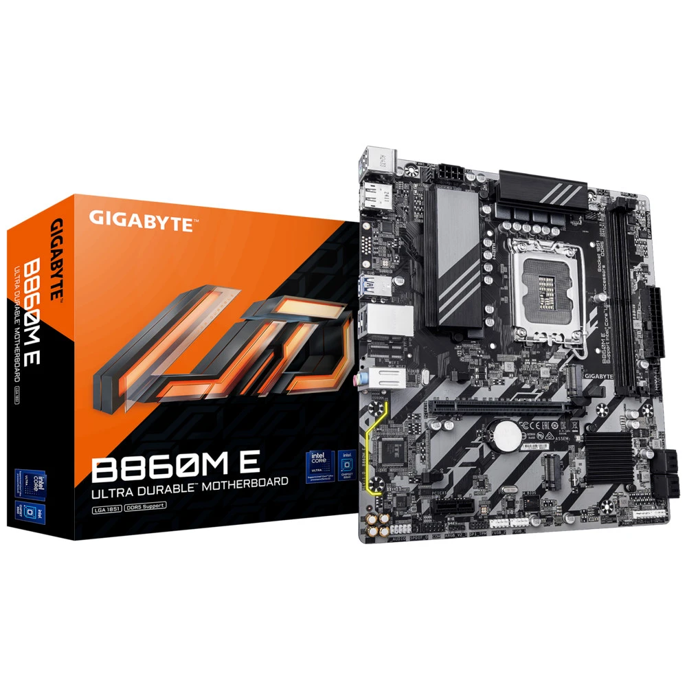 Материнская плата Gigabyte B860M E Micro-ATX, LGA 1851