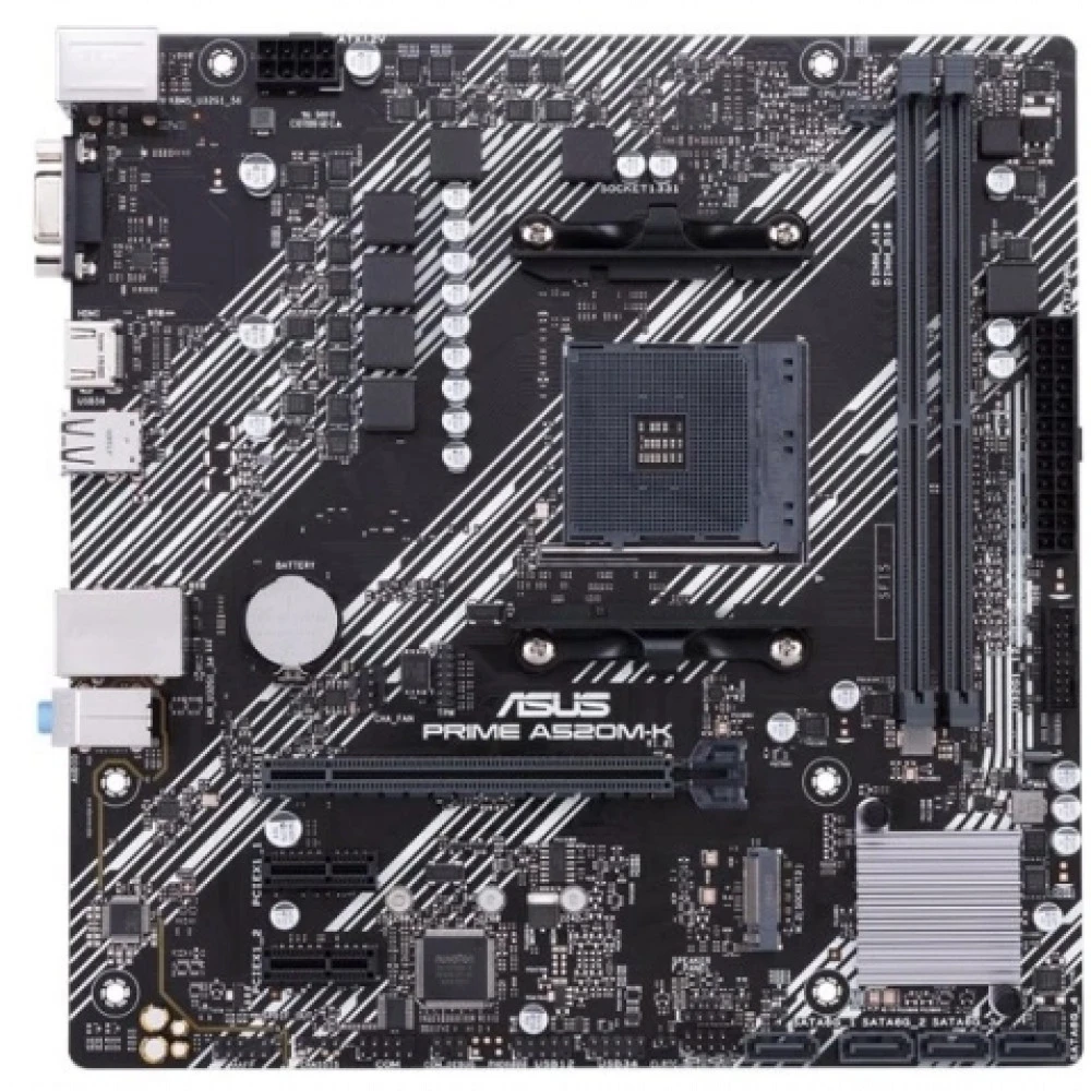 Материнская плата Asus PRIME A520M-K 90MB1500-M0EAY0|| Micro-ATX, AMD AM4