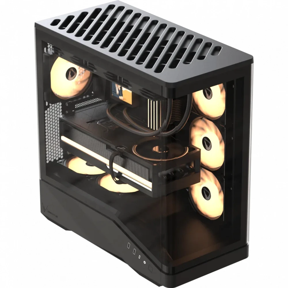 Корпус Formula Crystal U9 PA Black Mid-Tower