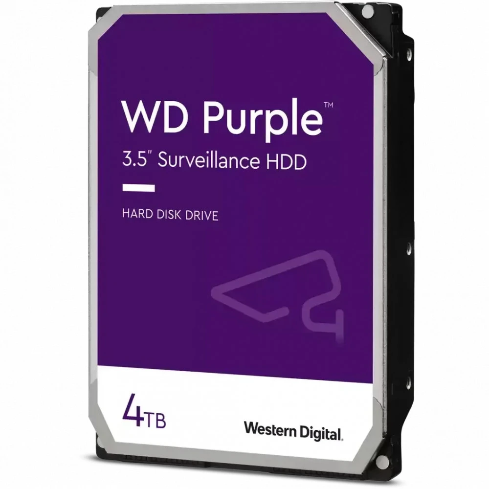 Жесткий диск Western Digital Purple Pro Surveillance WD44PURZ HDD (классические), 4 ТБ, 3.5 дюйма, SATA
