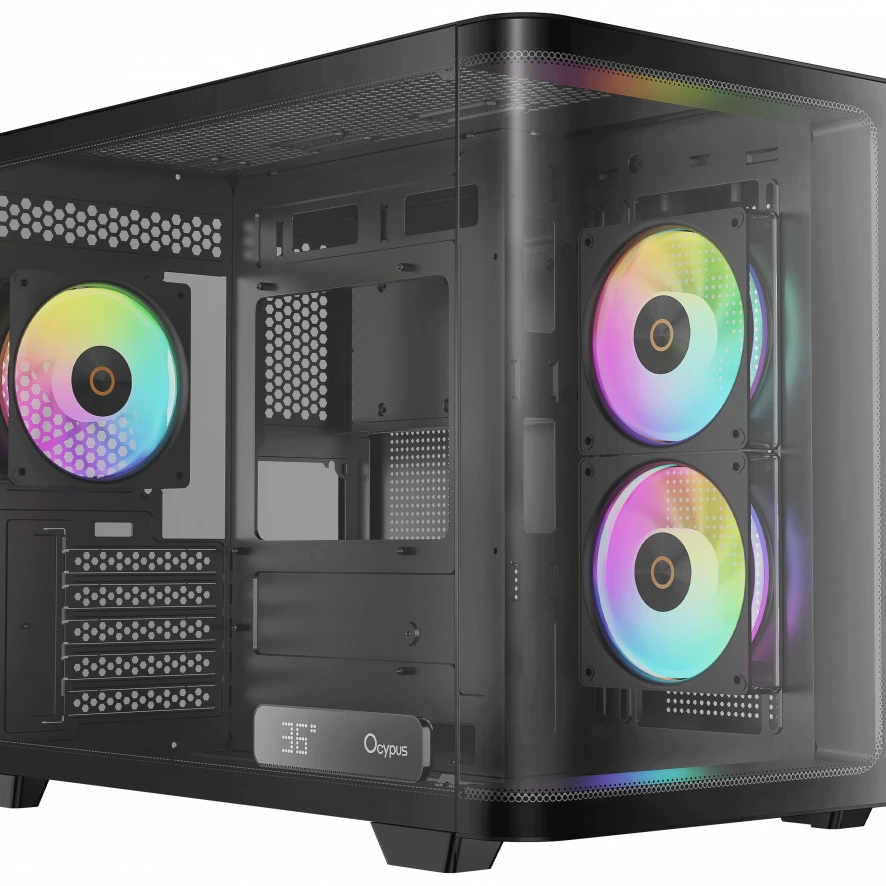 Корпус Ocypus Iota C50 Curve ARGB Iota-C50-BKD300CD-GL Mini-Tower
