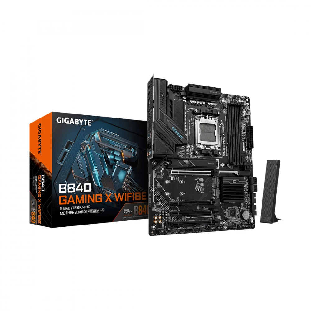 Материнская плата Gigabyte B840 GAMING X WF6E ATX, AMD AM5