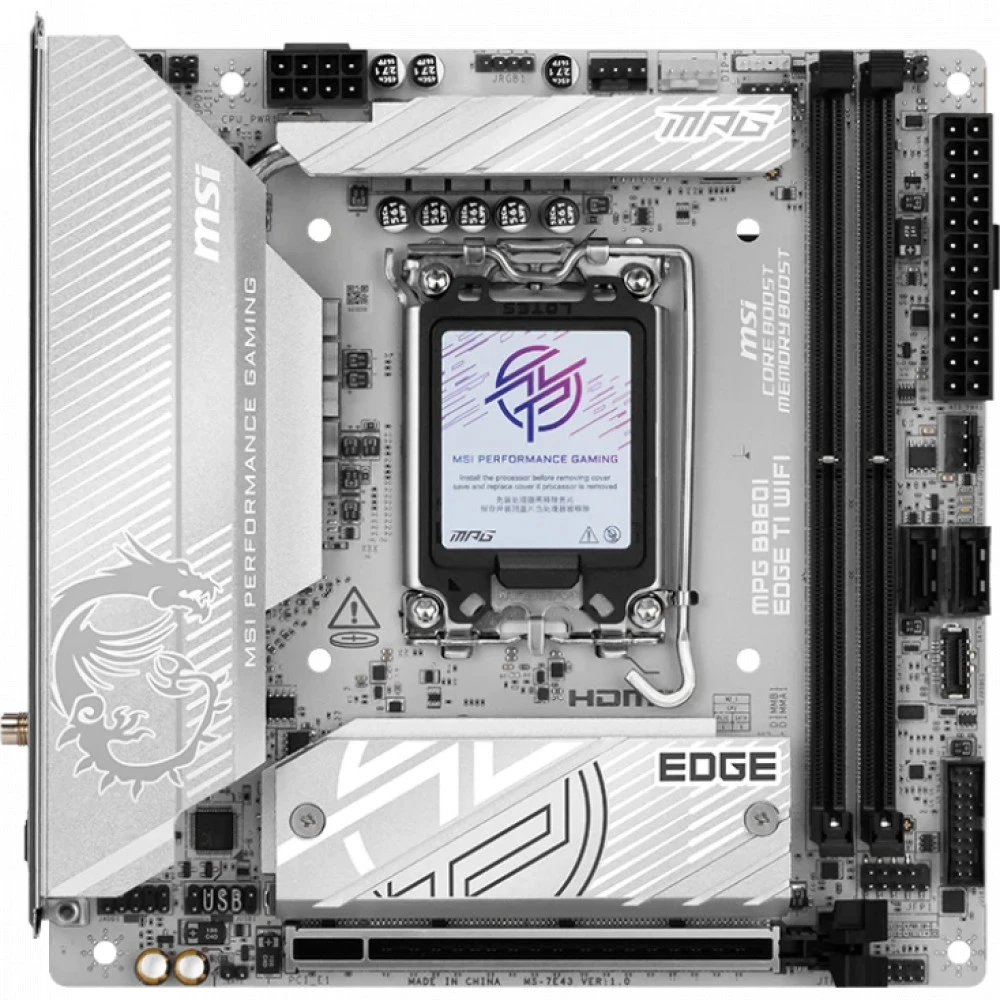 Материнская плата MSI MPG B860I EDGE TI WIFI Mini-ITX, LGA 1851