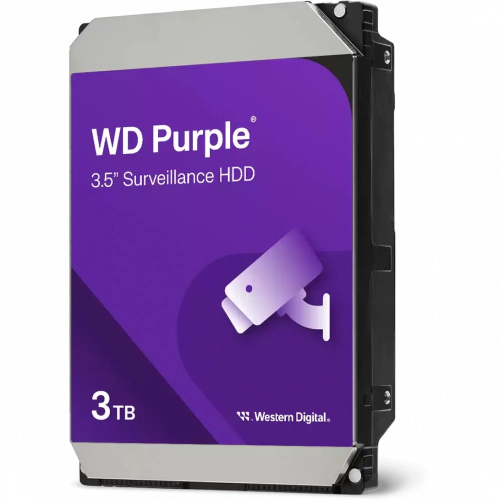 Жесткий диск Western Digital Purple WD34PURZ HDD (классические), 3 ТБ, 3.5 дюйма, SATA