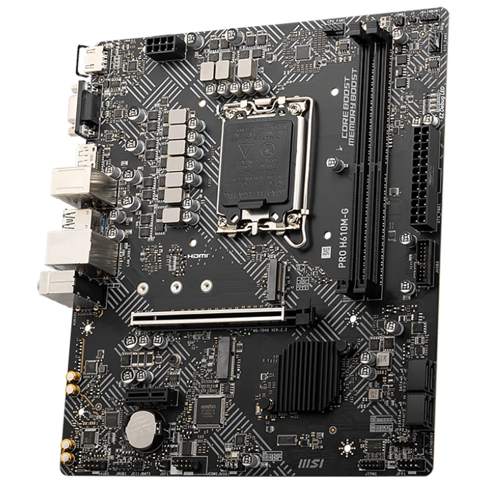 Материнская плата MSI PRO H610M-G PRO H610M-G||BULK Micro-ATX, LGA 1700