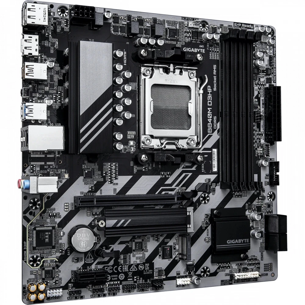 Материнская плата Gigabyte B840M D3HP Micro-ATX, AMD AM5