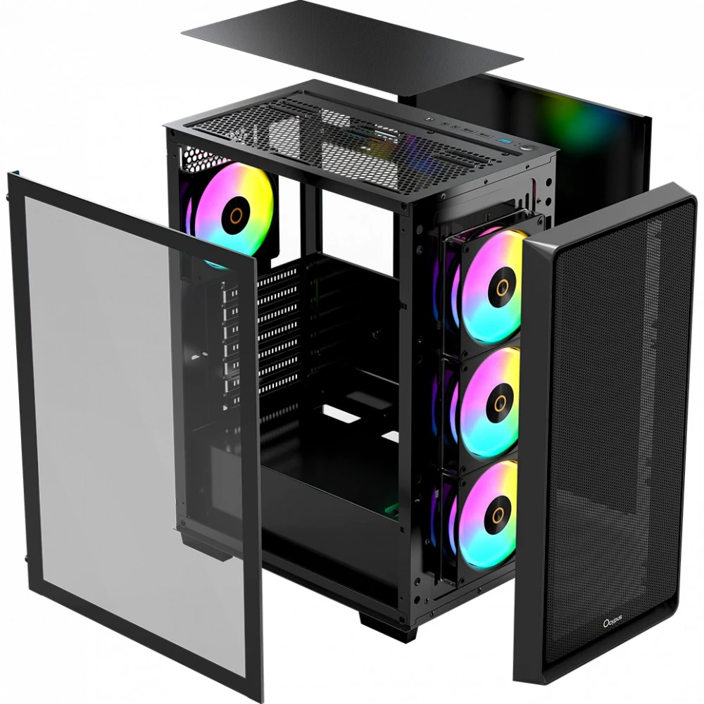 Корпус Ocypus C60 BK ARGB Gamma-C60-BKG400XX-GL Mid-Tower