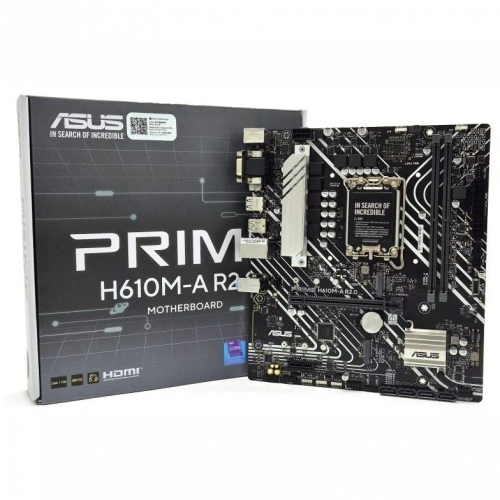 Материнская плата Asus PRIME H610M-A R2.0 90MB1MJ0-M0EAY0 Micro-ATX, LGA 1700