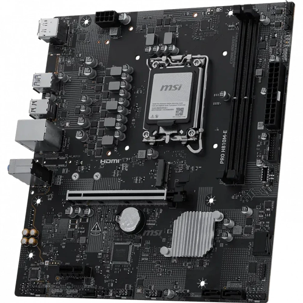 Материнская плата MSI PRO H810M-E Micro-ATX, LGA 1851