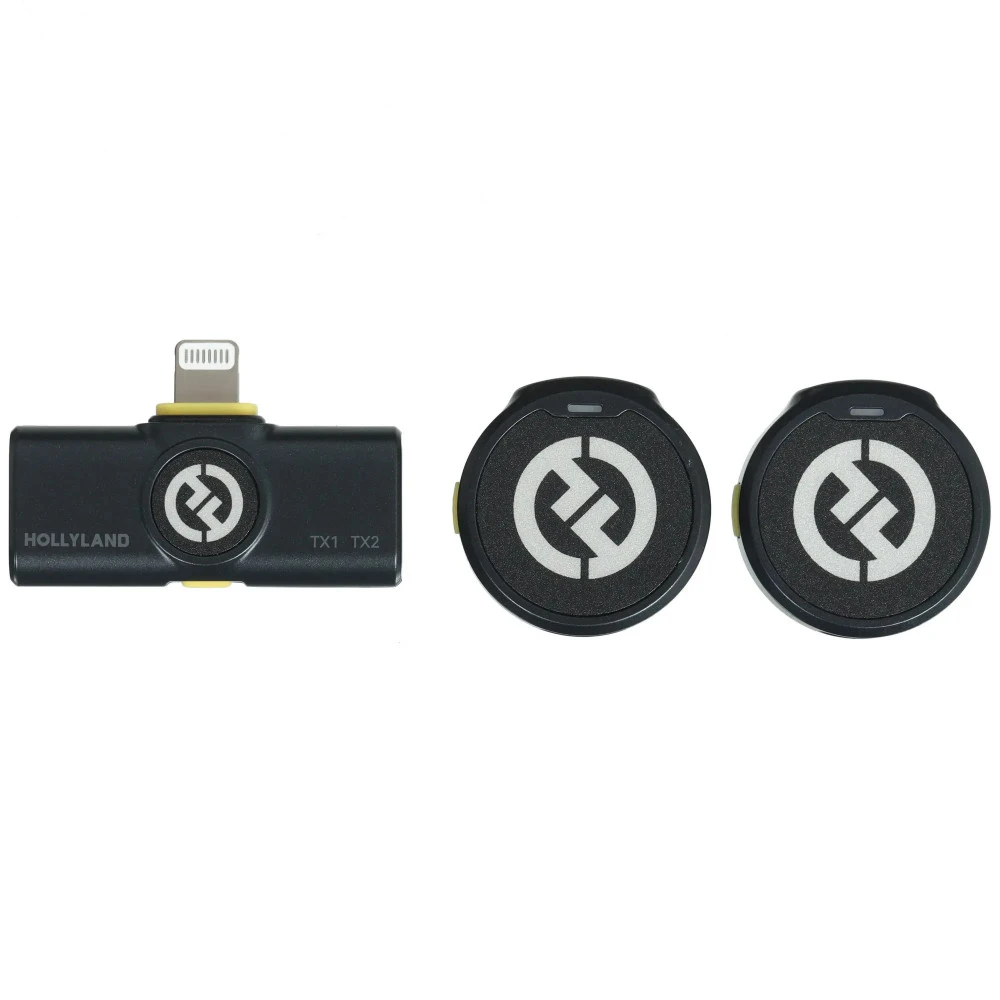 Микрофон Hollyland Lark M2 Lighting Black WIRELESS LAVALIER MICROPHONE LIGHTNING DUO SHINE C