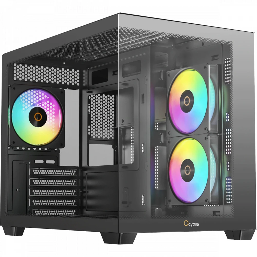 Корпус Ocypus Gamma C54 BK ARGB Gamma-C54-BKD300XX-GL Mini-Tower