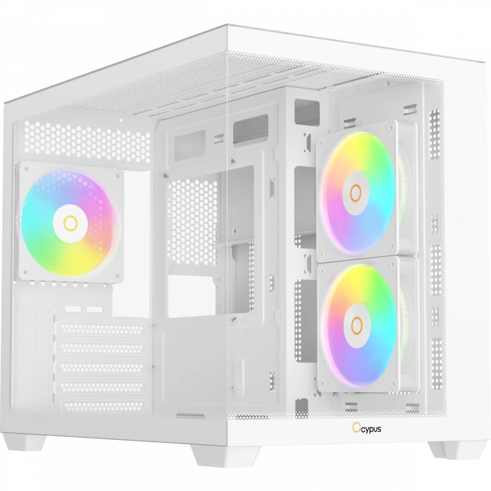 Корпус Ocypus Gamma C54 WH ARGB Gamma-C54-WHD300XX-GL Mini-Tower