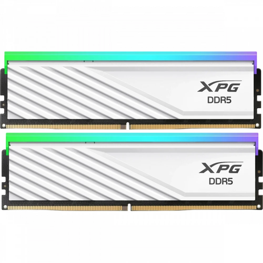 ОЗУ ADATA Lancer Blade RGB AX5U5600C4616G-DTLABRWH DIMM, DDR5, 32 Гб (2 х 16 Гб), 5600 МГц