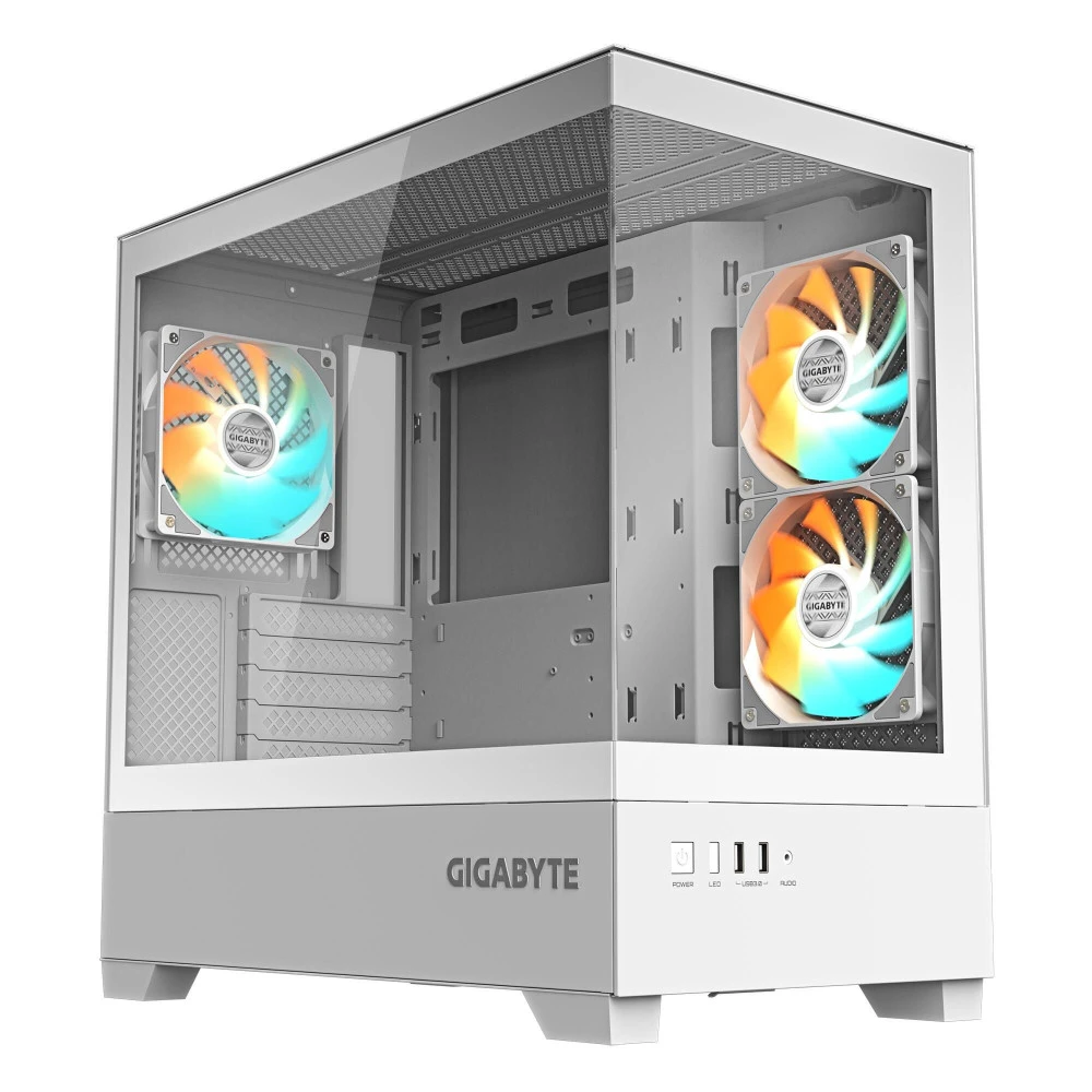 Корпус Gigabyte C201 Panoramic Ice C201PI M-ATX CASE Mid-Tower