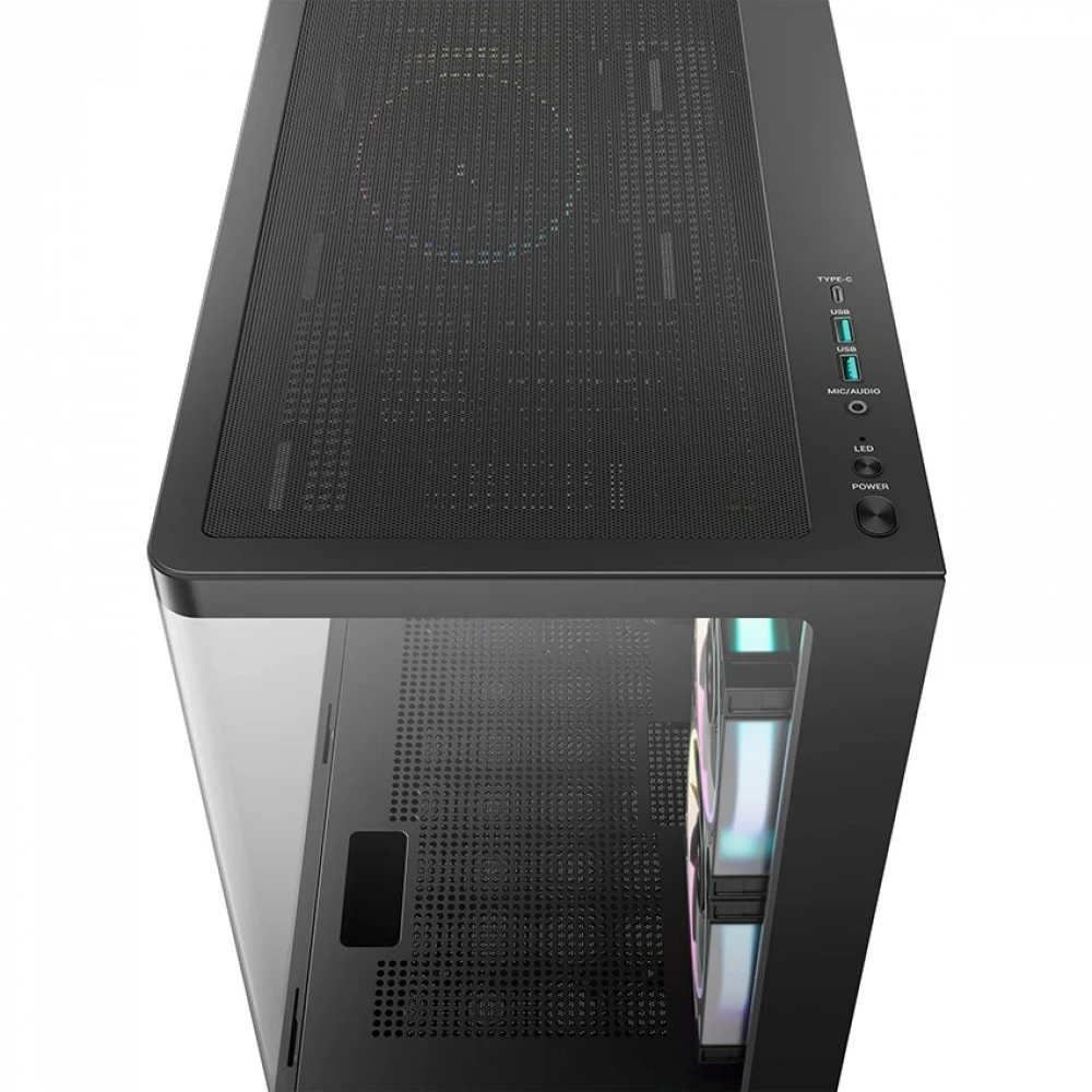 Корпус Deepcool CG380U 3F Black R-CG380U-BKAGM3-G Mini-Tower