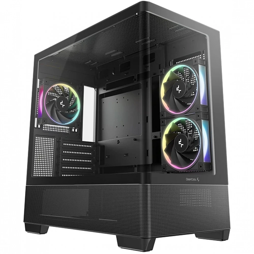 Корпус Deepcool CG380U 3F Black R-CG380U-BKAGM3-G Mini-Tower
