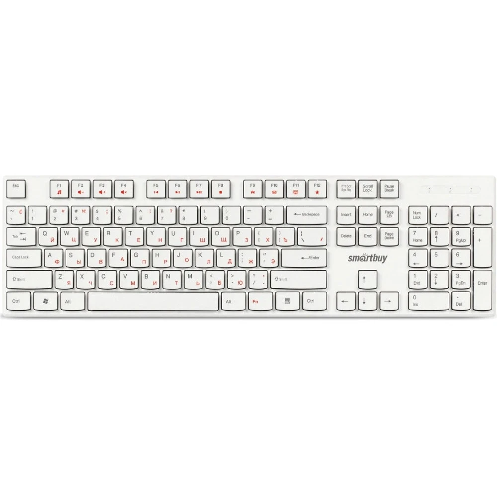 Клавиатура SmartBuy ONE 238 SBK-238U-W Проводная, USB