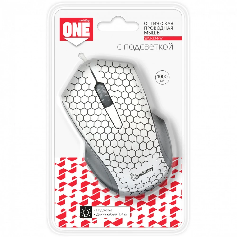 Мышь SmartBuy ONE 334 White SBM-334-W