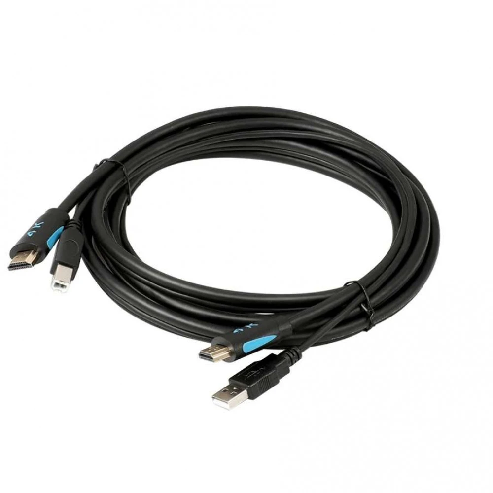 Кабель интерфейсный SmartBuy Кабель KVM USB+HDMI, 4K, 1.5m, TeslaSmart 0012547