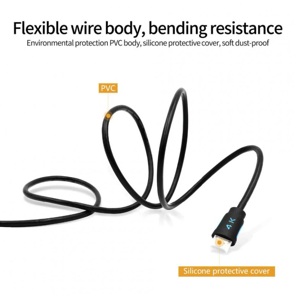 Кабель интерфейсный TeslaSmart Кабель HDMI 3m, V2.0, 4K@60Hz TeslaSmart 0012777