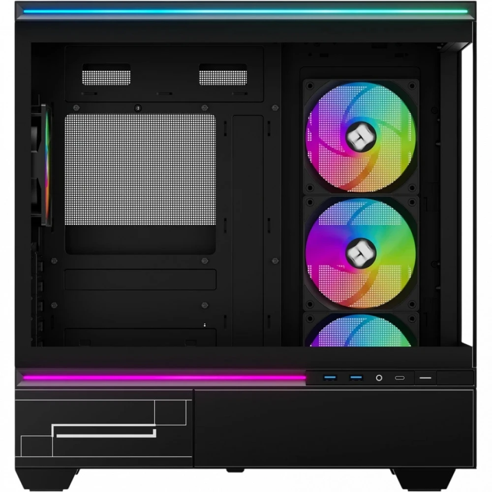Корпус Thermalright M10 FAN4-C TL-M10 Black FAN4-C Mini-Tower