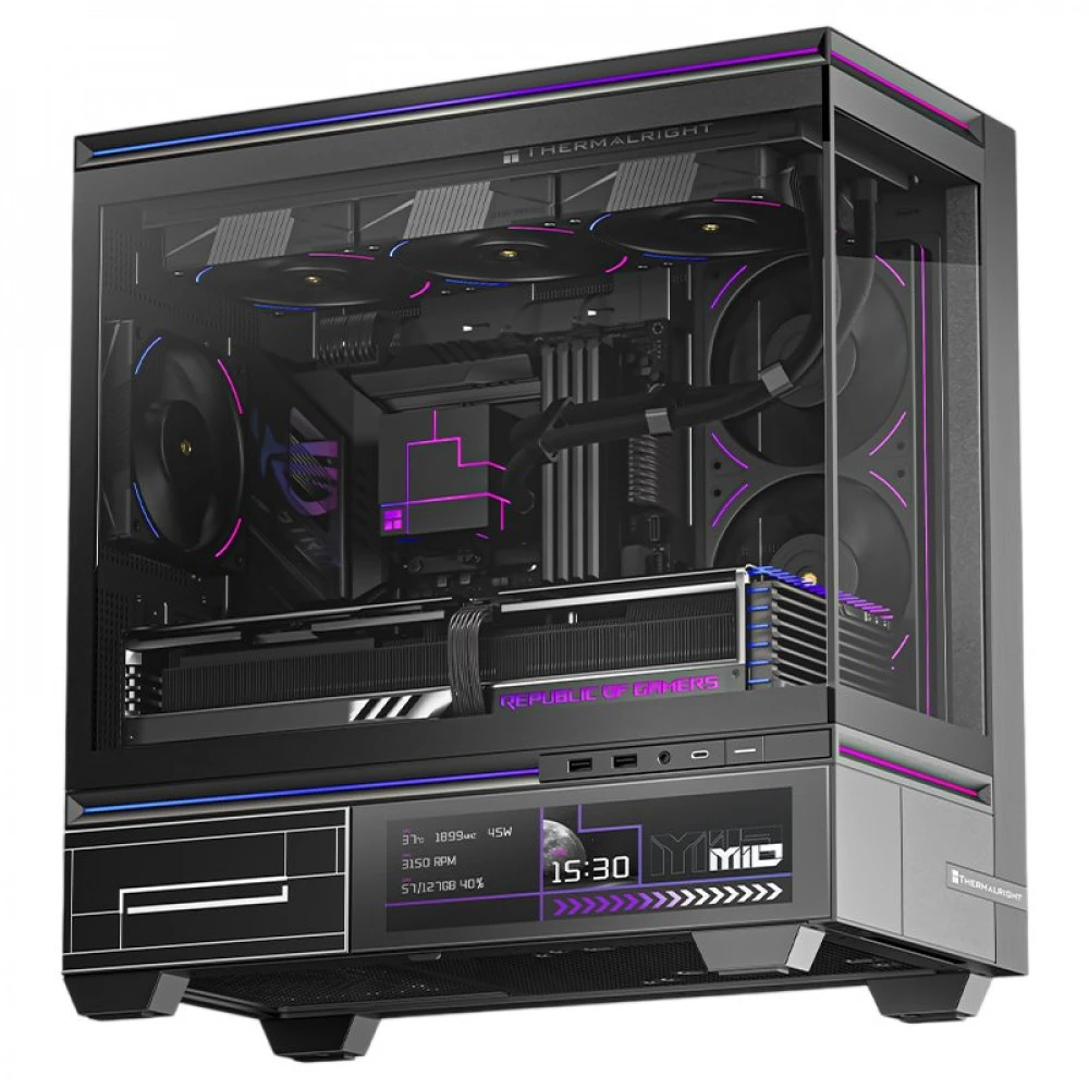 Корпус Thermalright TL-M10 Vision Black FAN4-C Mini-Tower
