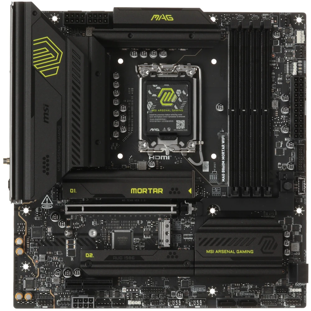Материнская плата MSI MAG B860M MORTAR WIFI Micro-ATX, LGA 1851