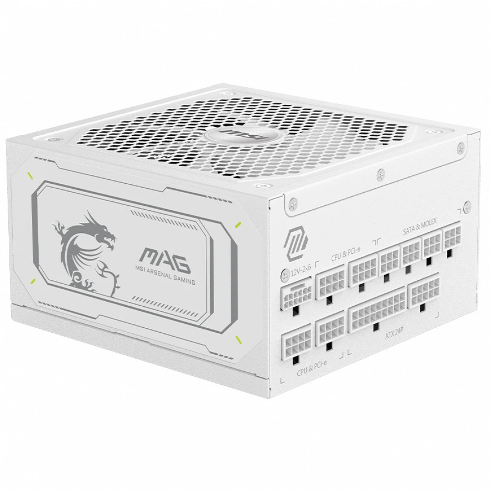 Блок питания MSI MAG A1000GL PCIE5 WHITE 306-7ZP9B51-CE0 1000 Вт