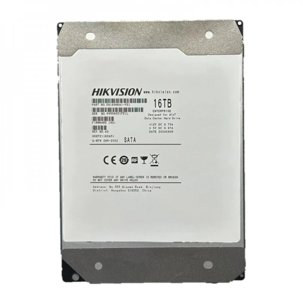 Жесткий диск Hikvision DS160HKAI-VX1 HDD (классические), 16 ТБ, 3.5 дюйма, SATA