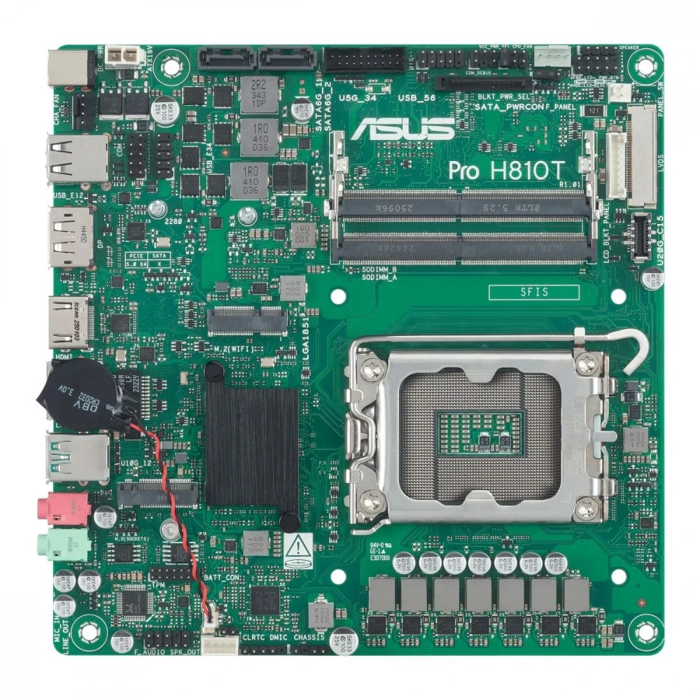 Материнская плата Asus PRO H810T-CSM 90MB1LGM-M0EAYC Mini-ITX, LGA 1851