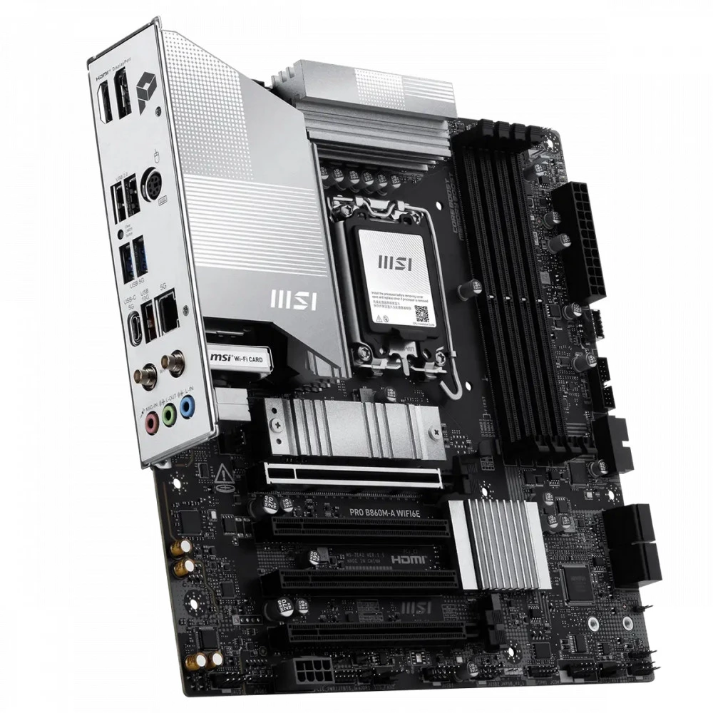 Материнская плата MSI PRO B860M-A WIFI6E Micro-ATX, LGA 1851